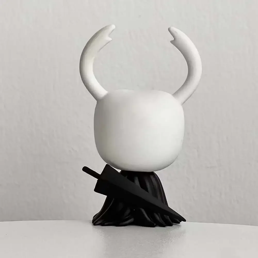 Hollow Knight Figure | Black White 3D Printed PLA | 9Cm Desk Display